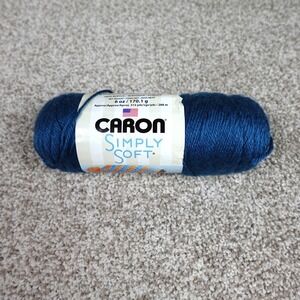 Caron Simply Soft Yarn Ocean Blue 9759 Medium 4 Acrylic 6oz 315yds No Dye Lot